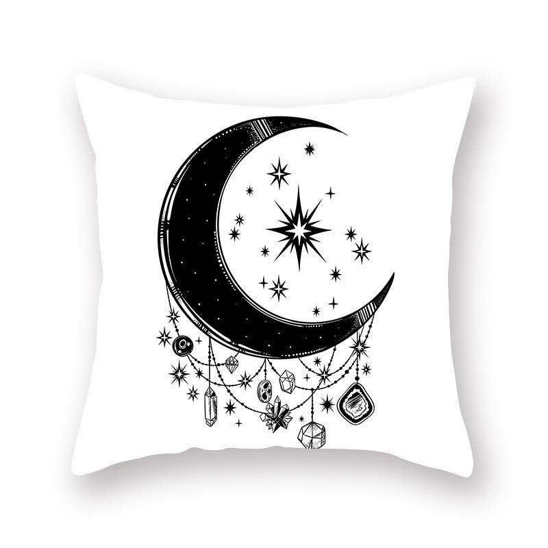 Moon XINGX Crystal Printed Pillowcase - Short Plush Fabric, Multiple Sizes