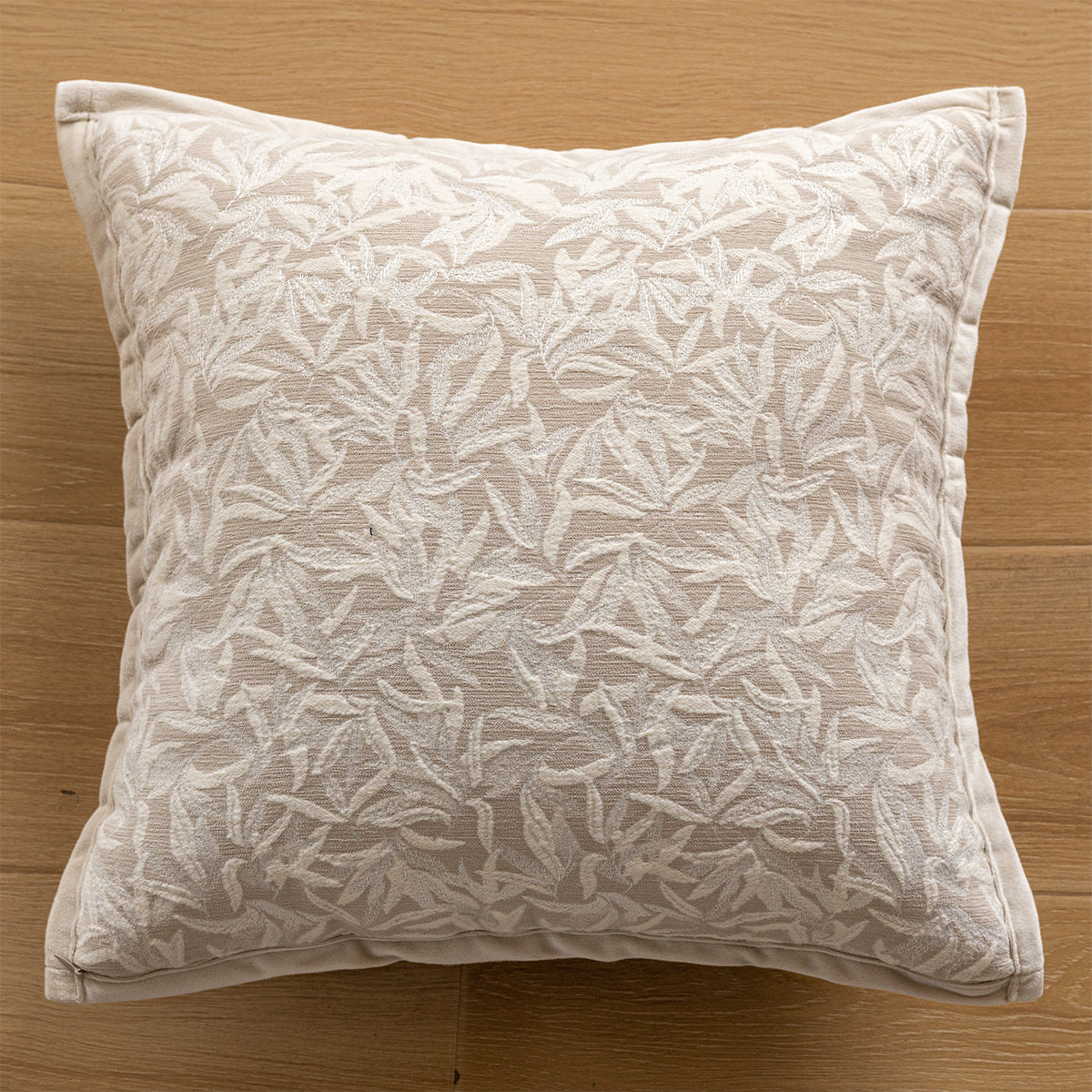 French-Style Sofa Cushion Cover Geometric Floral Design 45x45cm