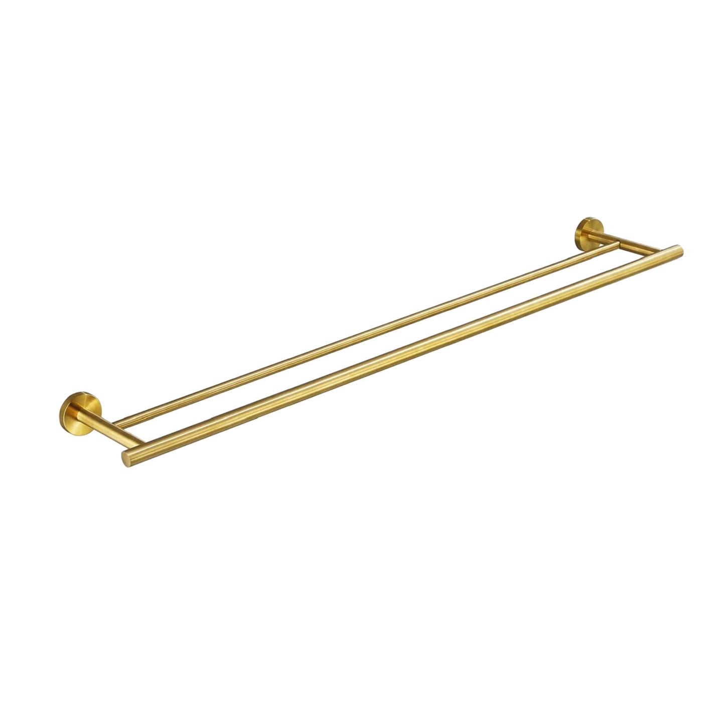 23.6" Wall Mounted Towel Bar - Brushed Gold Stainless Steel