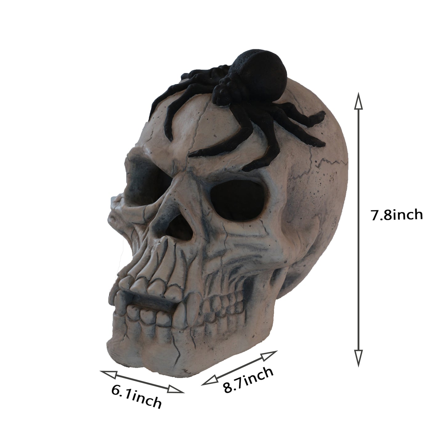 Demon Skull Halloween Decoration for Fireplaces and Fire Pits