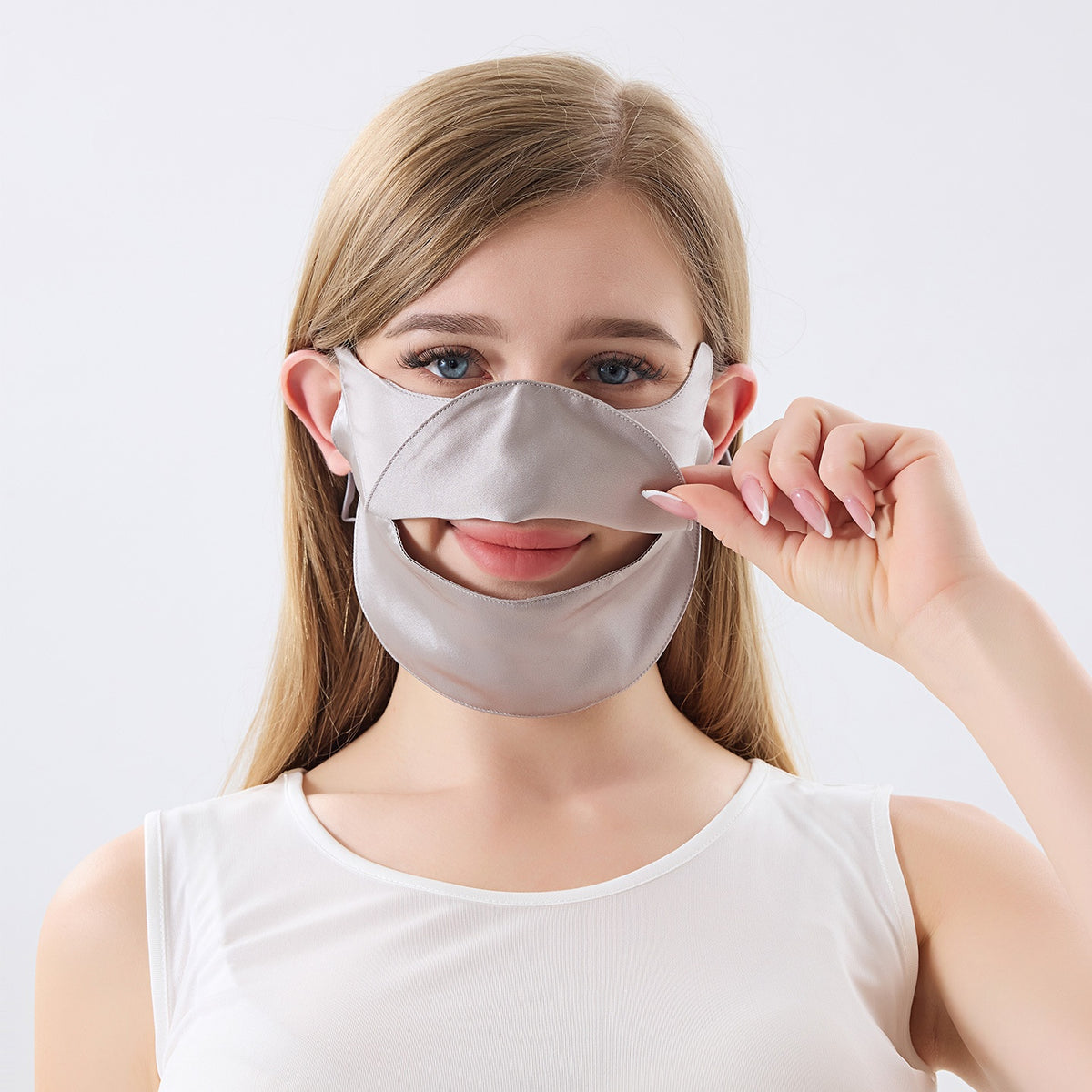 Mulberry Silk UV-Blocking Face Mask - Outdoor Sun Protection