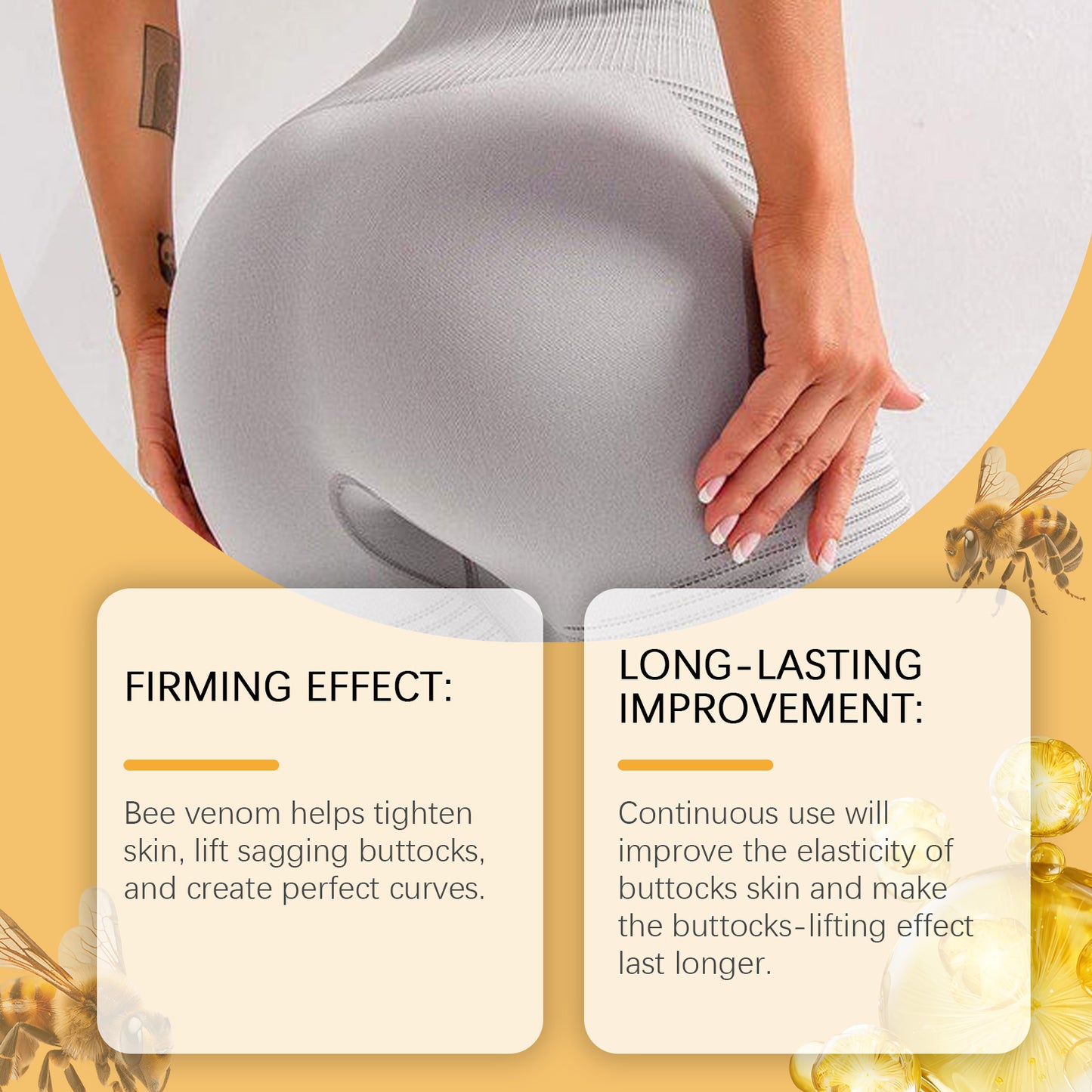Firming Buttock Care Masks - 20 Piece Moisturizing & Lifting Hip Treatment