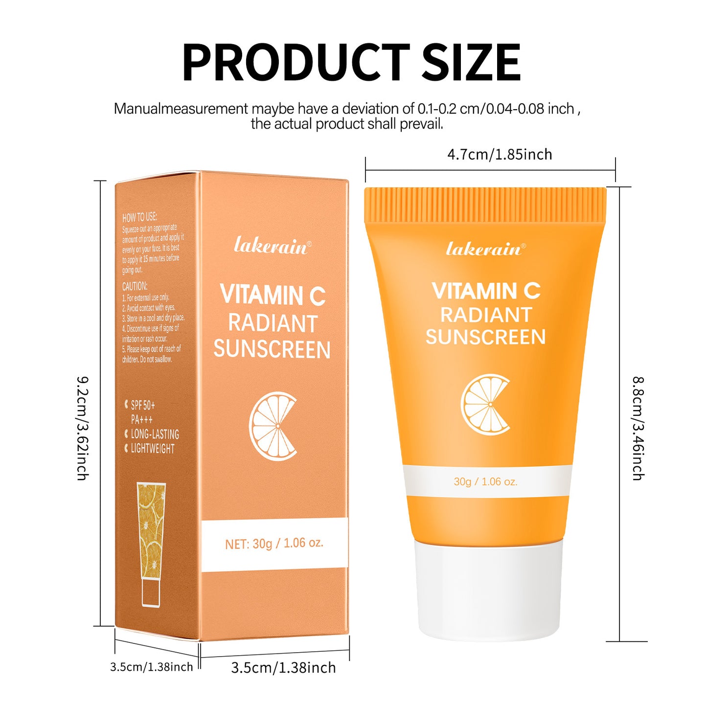 Vitamin C Facial Cream Moisturizer with Sunscreen - Hydrating & Anti-Aging