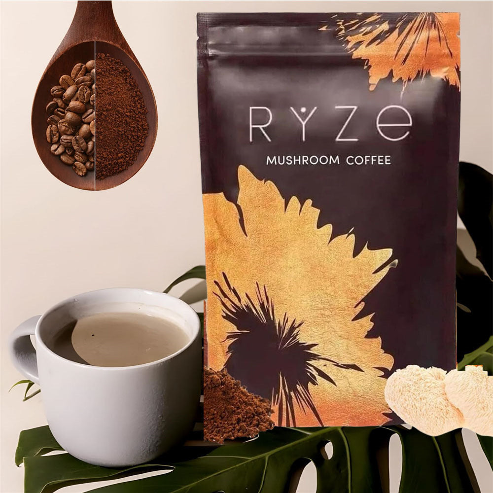 Lingzhi Mushroom Coffee Powder - Healthy Instant Coffee for Men & Women
