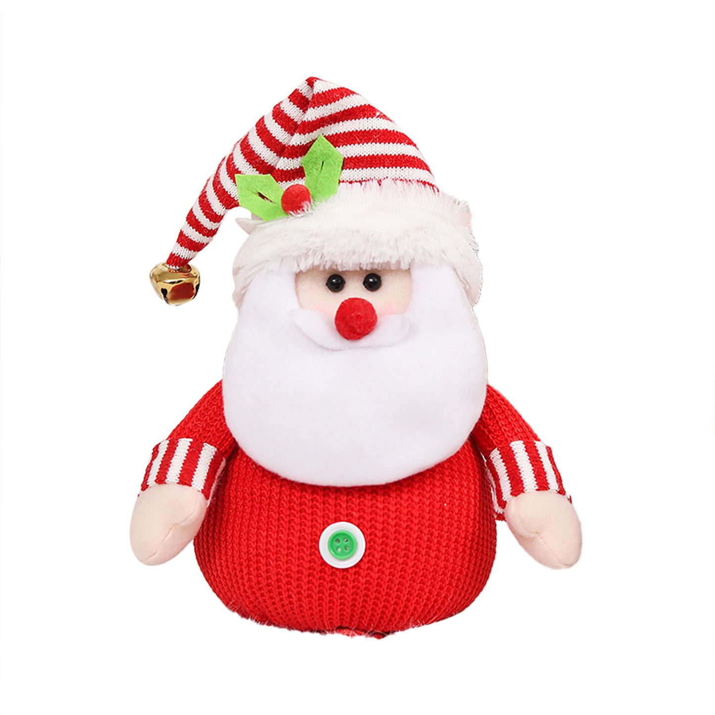 Christmas Plush Doll Puff Bag - Holiday Decor Storage Box