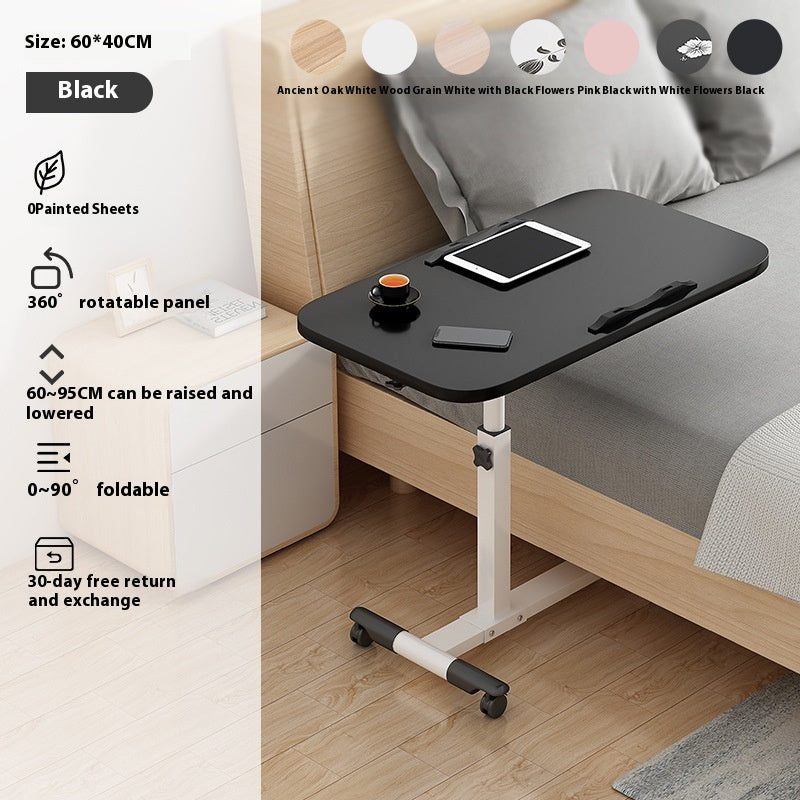 Adjustable Laptop Bedside Table - Portable, Rotating, Modern Design
