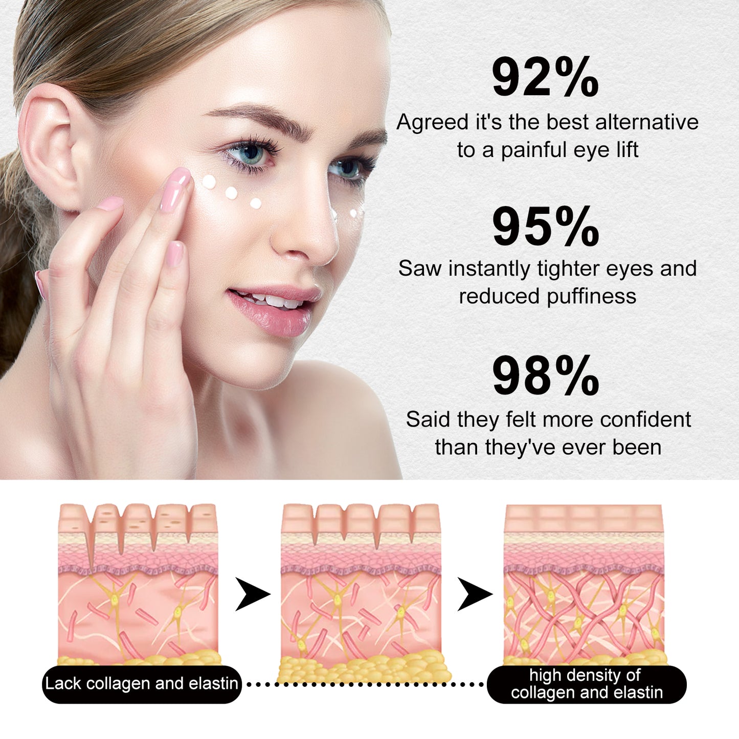 Firming Eye Cream with Hyaluronic Acid - Anti-Aging & Wrinkle Reduction