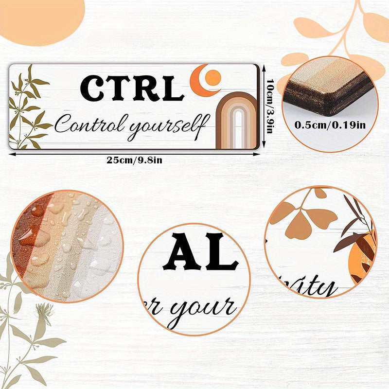 Inspirational Wooden Wall Decor Frame - Hanging Pendant for Office & Home