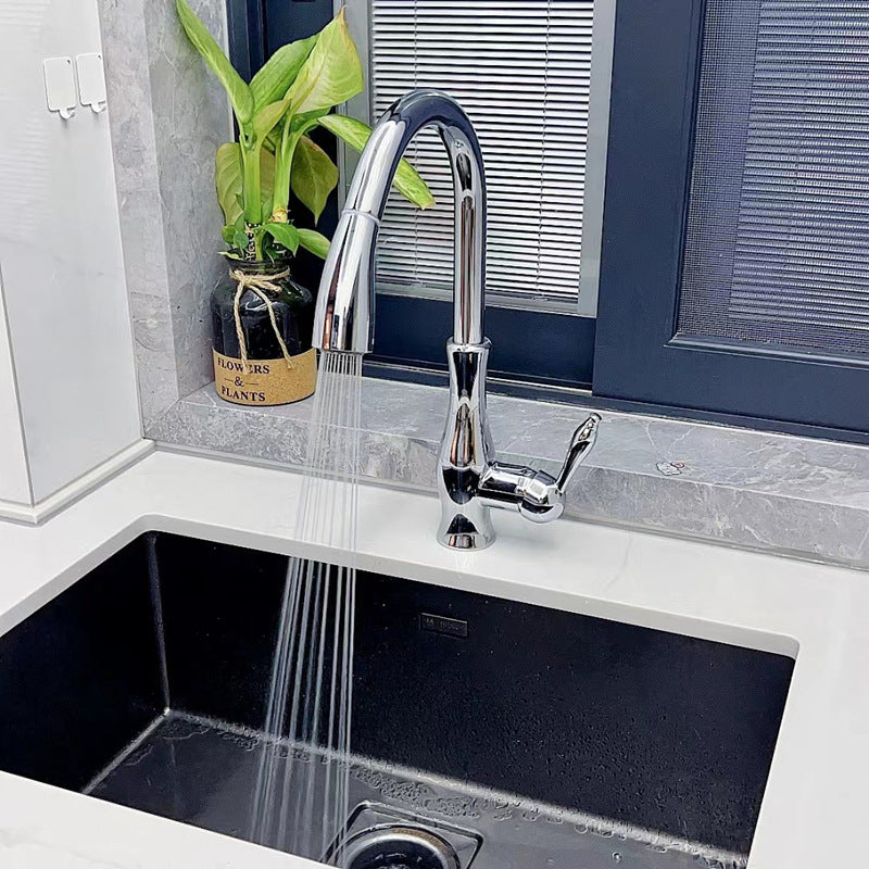 Copper Pull-Out Kitchen Faucet - Retro Classic Style, Multiple Finishes