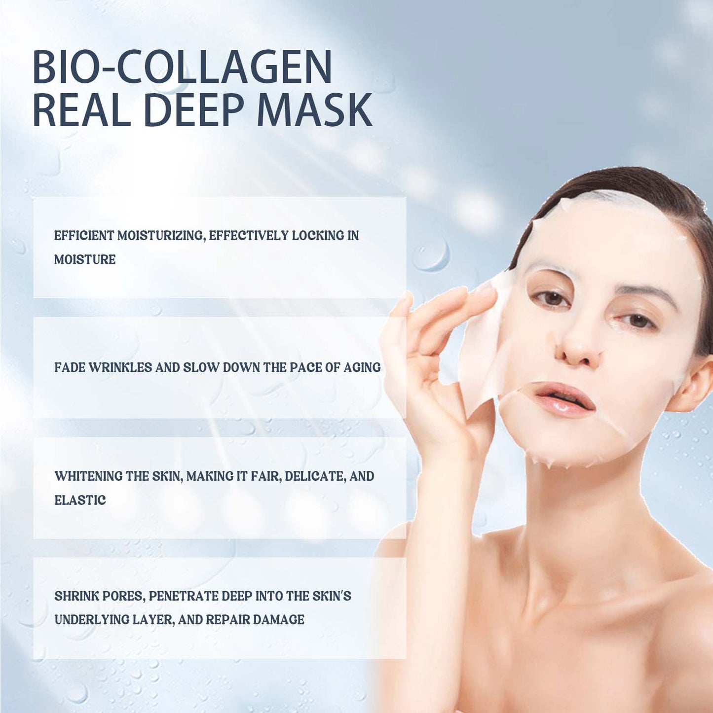 Collagen Facial Mask for Skin Brightening and Hydration