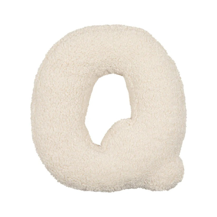 Kids Solid Color Lambswool Pillow Toddler Sleep Cushion Modern Home Decor