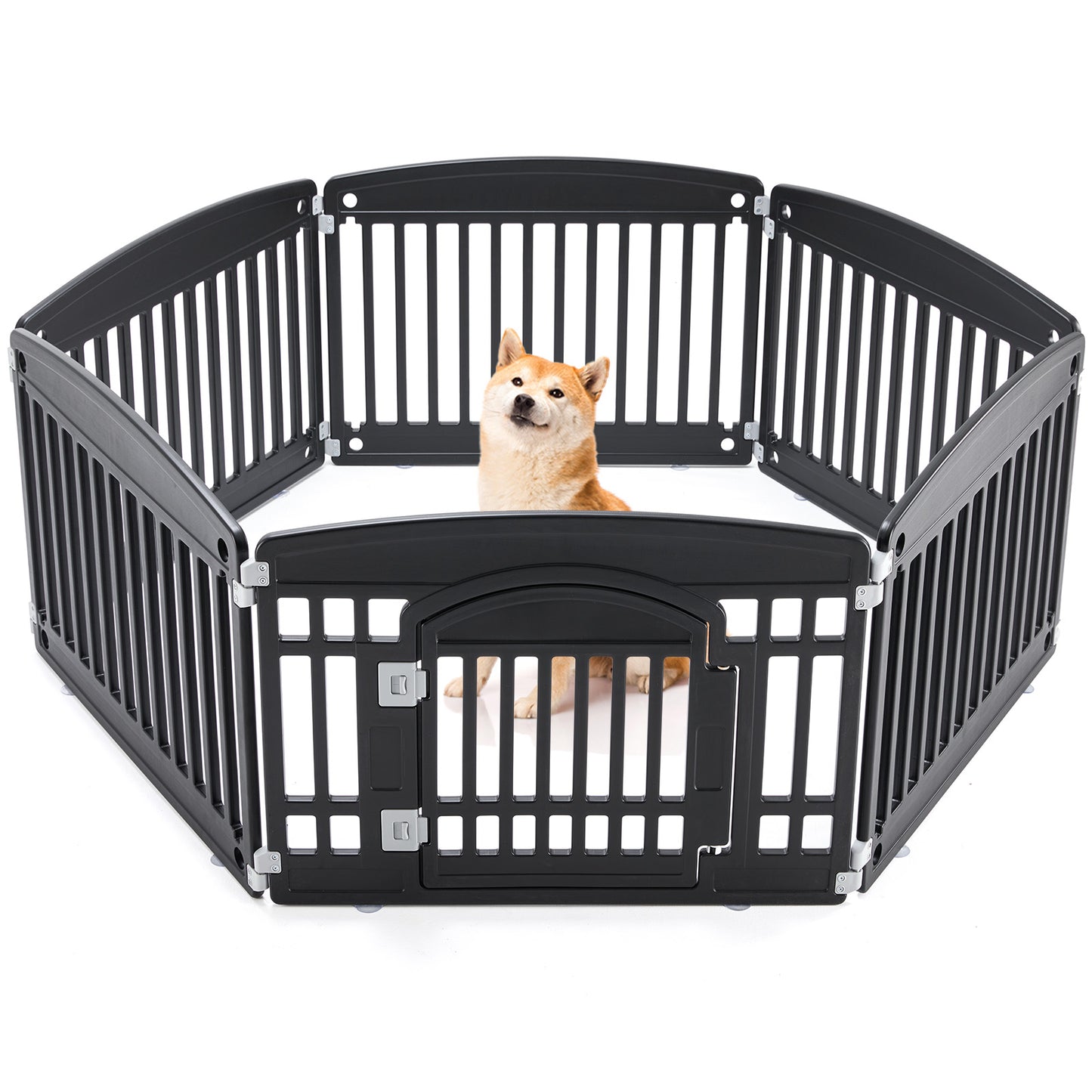 Pet Dog Fence Gate for Indoor & Outdoor Use - Safe & Reliable Barrier