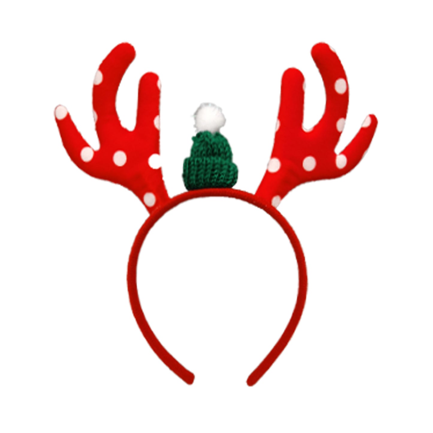 Christmas Headband with Snowflake and Antler Designs - Festive Hair Accessory