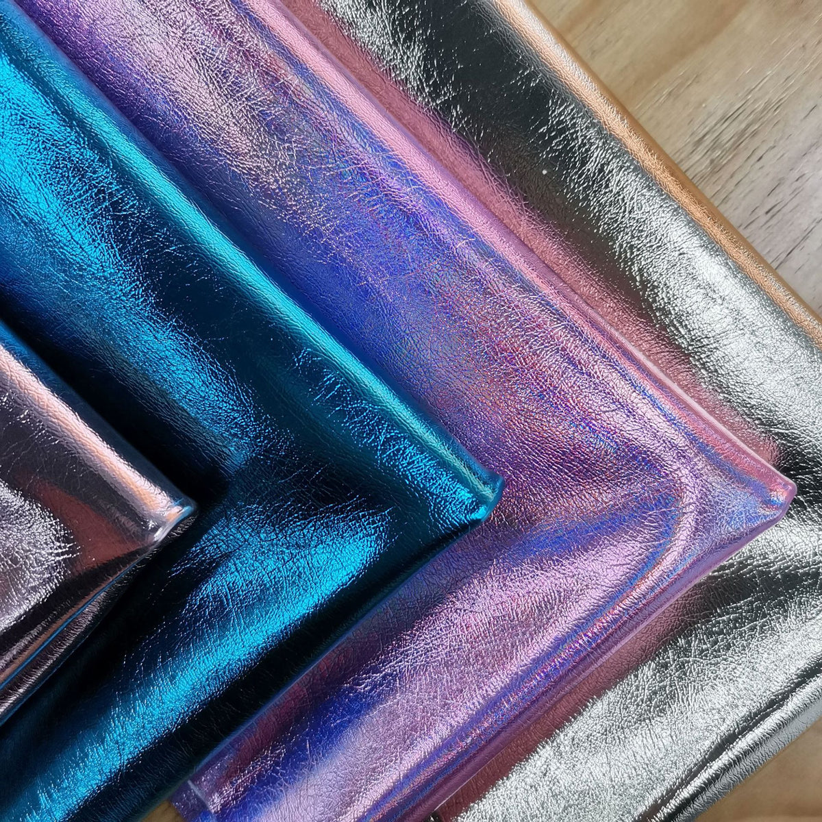 Simulation Metal Film PU Leather for Crafts & Upholstery - Multiple Colors