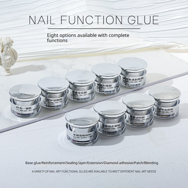 Professional UV/LED Functional Nail Gel Polish - 15ml Multi-Purpose Bottle