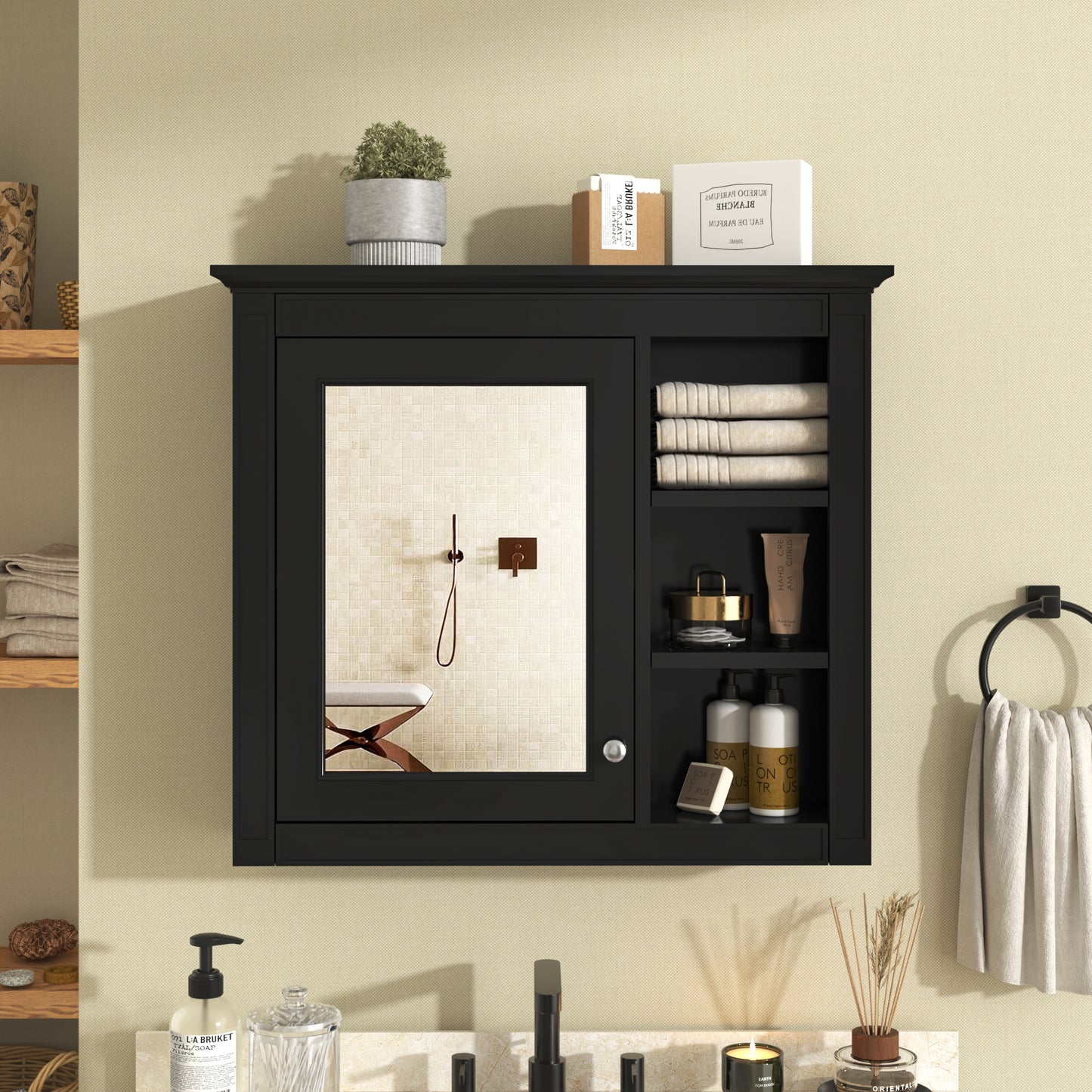 30 X 28 Medicine Cabinet, Wall Mounted Bathroom Storage Modern