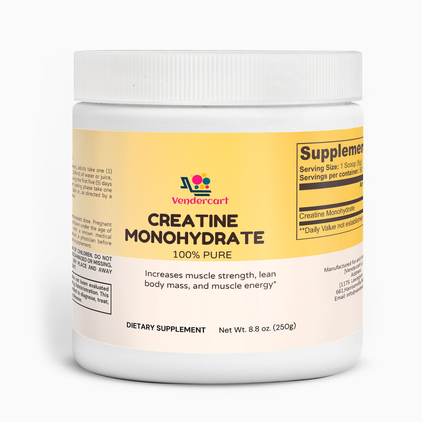 Creatine Monohydrate Supplement for Muscle Growth and Performance