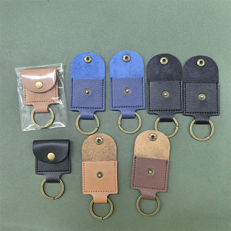 Guitar Pick Keychain Case - PU Leather Storage Bag for Musical Instruments