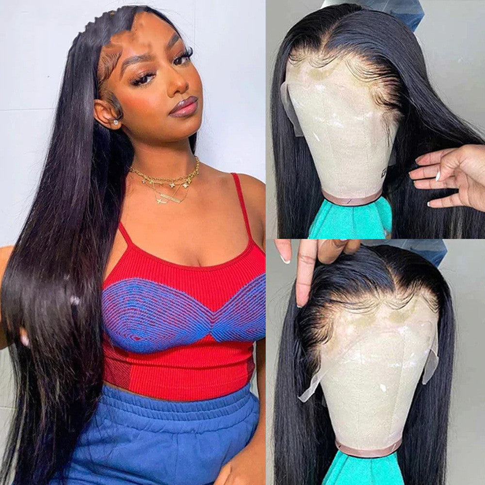 Human Hair Wig Headpiece - Straight, 7A 13x6 Style, Multiple Lengths