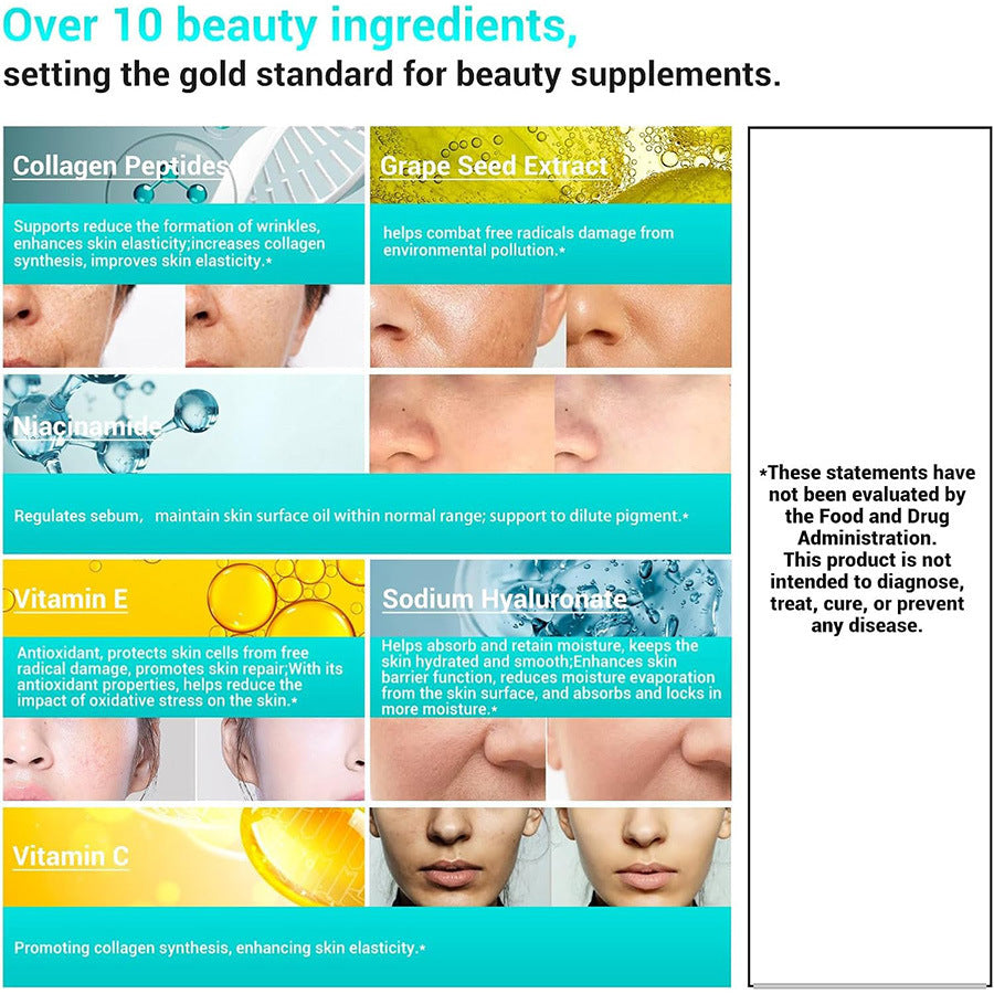 Collagen Compressed Compound Tablets - 60 Count