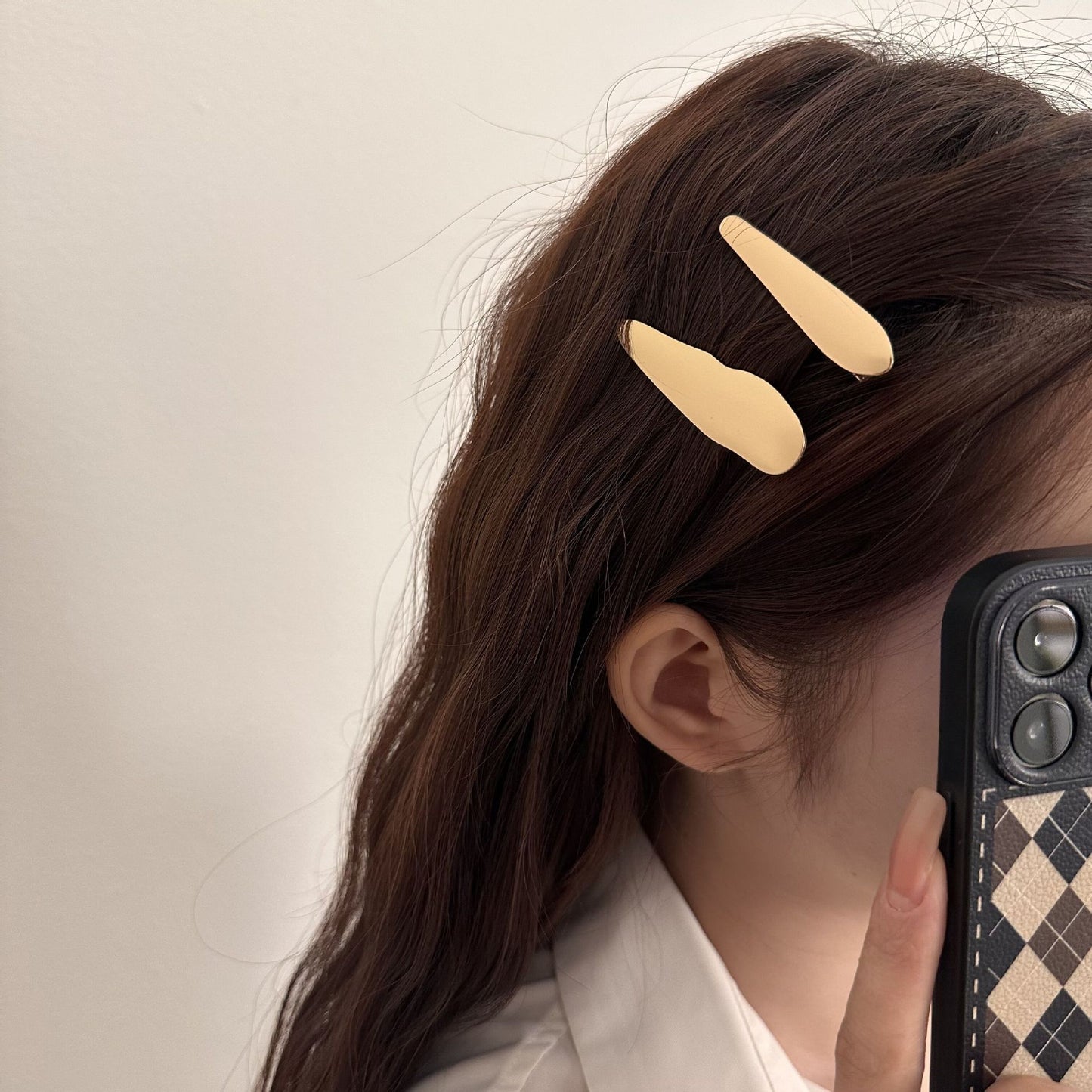 Water Drop Hair Barrettes Side Clips for Women - Broken Hair Accessory