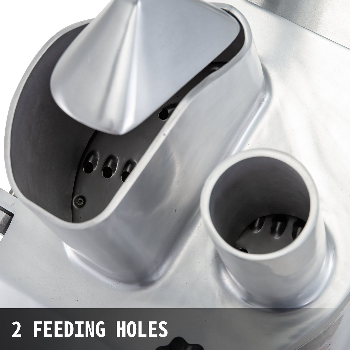 Commercial Food Processor with 6 Detachable Blades 550W Stainless Steel