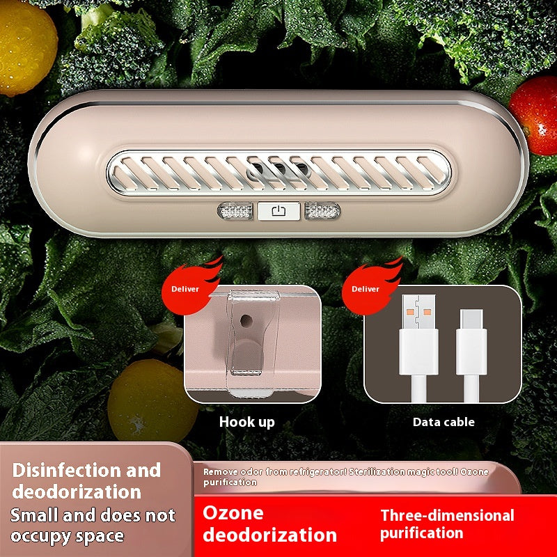Refrigerator Deodorizer with Ozone Sterilization - Fresh Keep & Odor Removal
