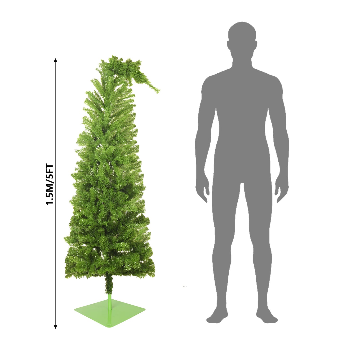 Crooked Head Christmas Tree Lamp - LED Festival Party Decor 1.5m-1.8m