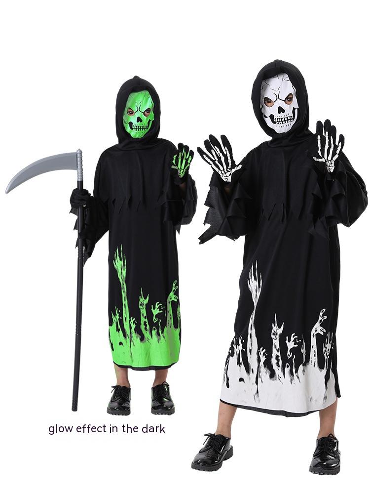 Luminous Death Halloween Costume Without Sickle for Kids and Teens