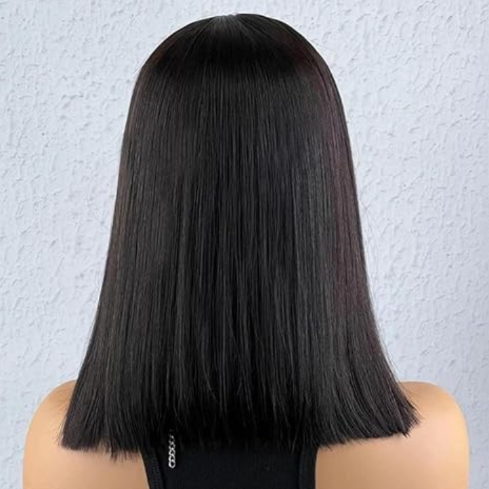 13x4 Lace Front Bob Wig - 150% Density Straight Human Hair