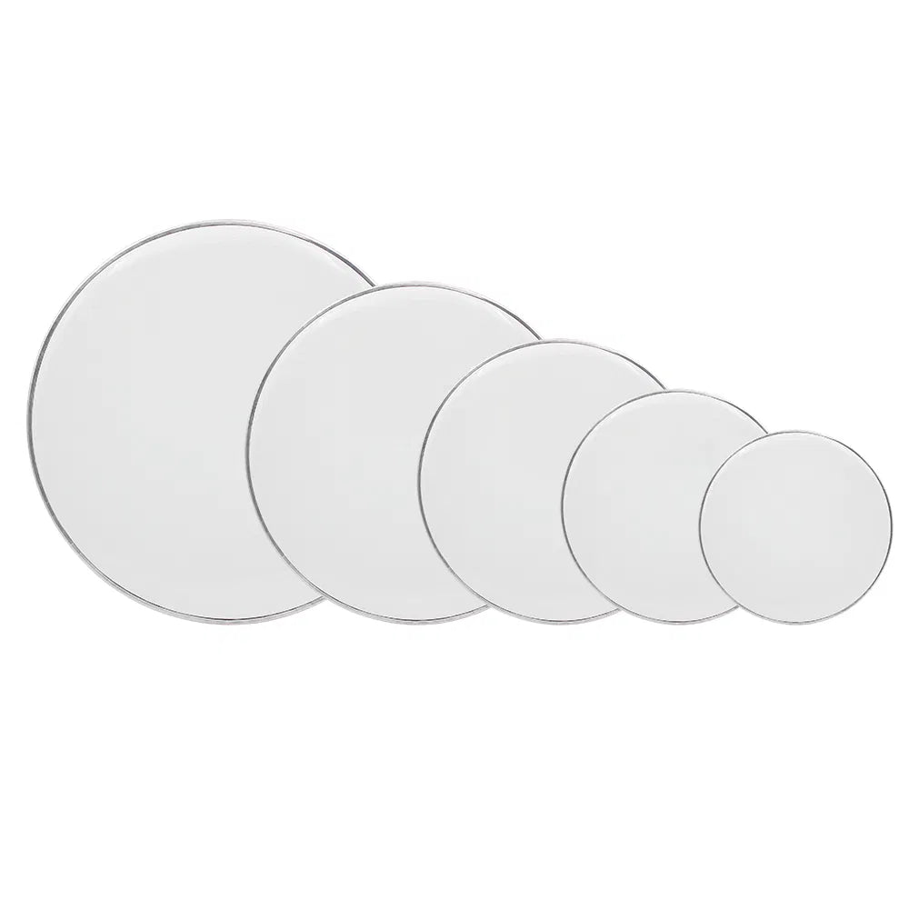 White Drum Heads Set - 22", 16", 14", 13", 12" - PET Material