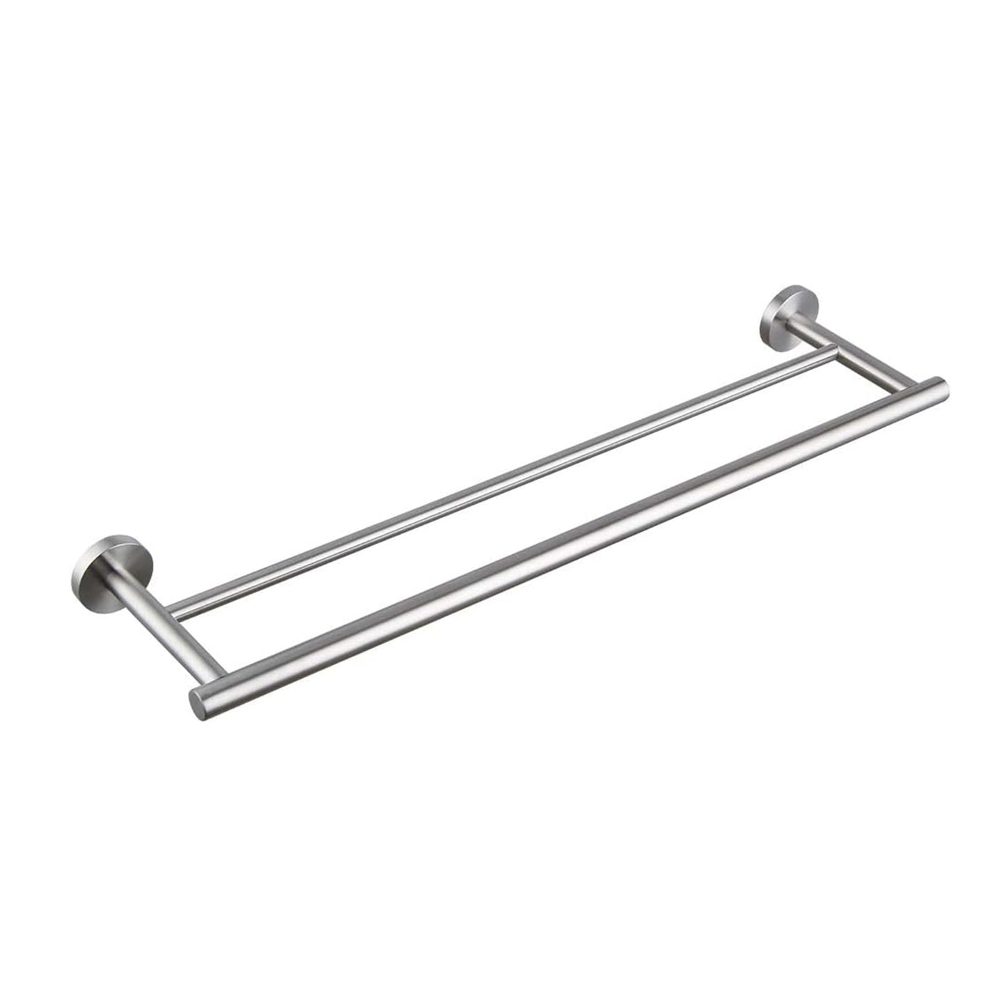 23.6 Inch Wall Mounted Towel Bar - Brushed Nickel Finish