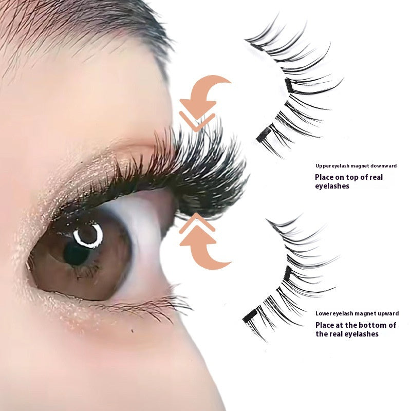 Magnetic Glue-Free False Eyelashes - Natural Look, Long-Lasting, Collection Use