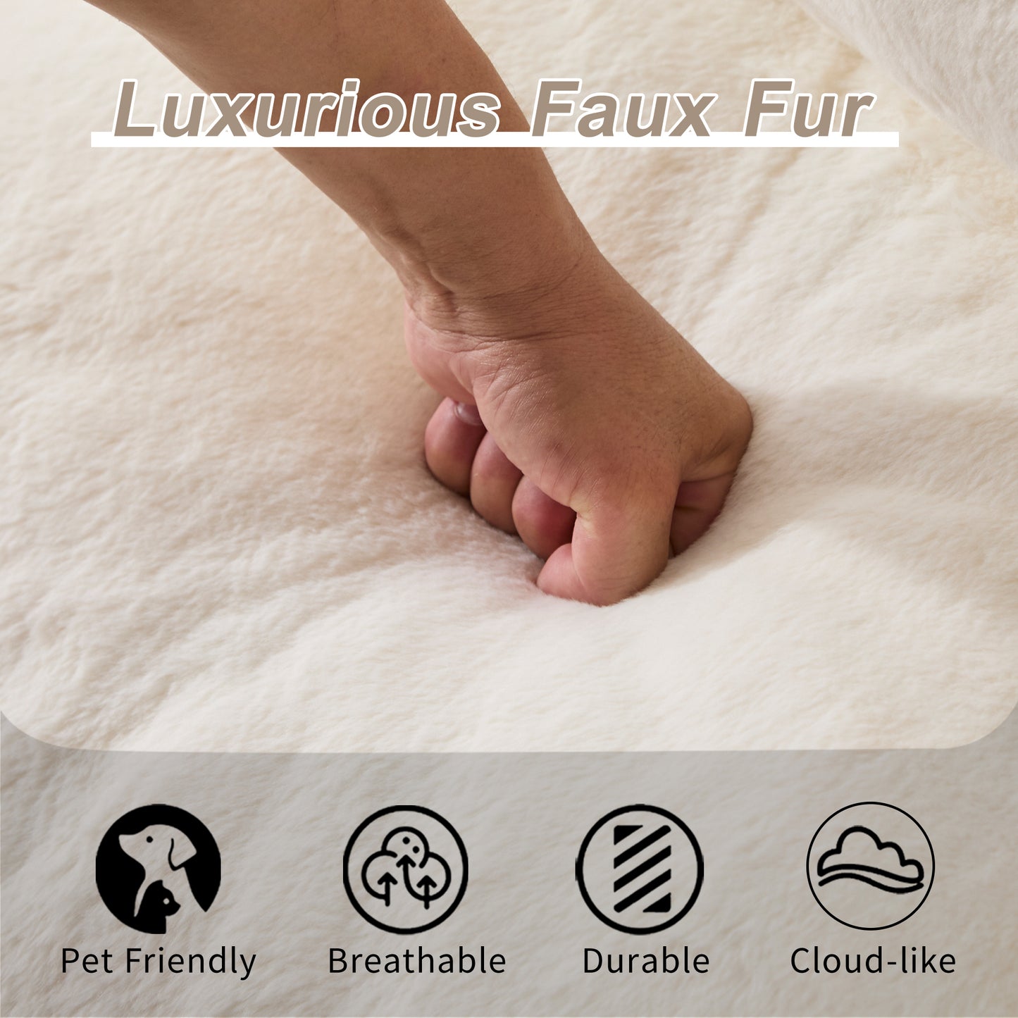 Giant Bean Bag Couch for Adults - Ultra Soft Fluffy Loveseat