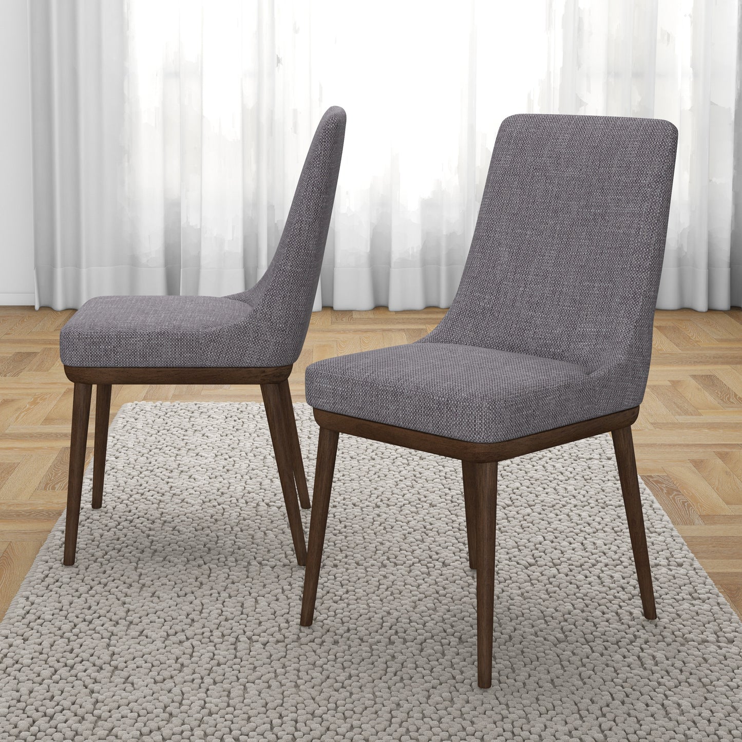 Mid-Century Modern Dining Chair Set Of 2