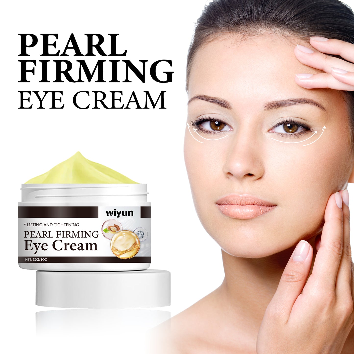 Hydrating Eye Cream for Dark Circles and Puffiness - Niacinamide Formula