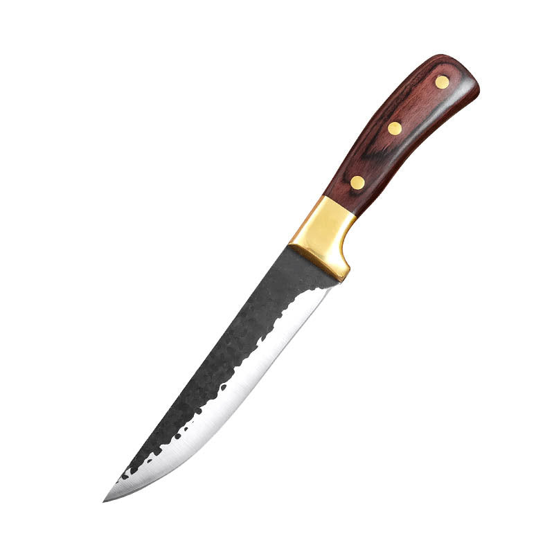 Boning Knife with Leather Case - Stainless Steel Kitchen Tool for Meat Preparation