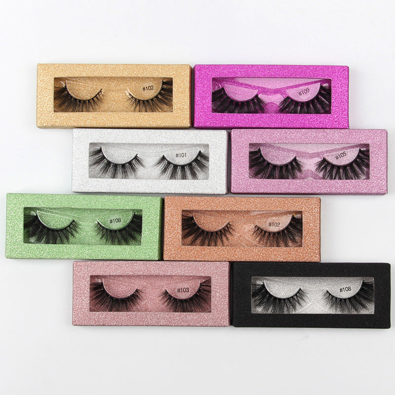 Handmade 3D False Eyelashes - Mink, Thick, Natural Length Options