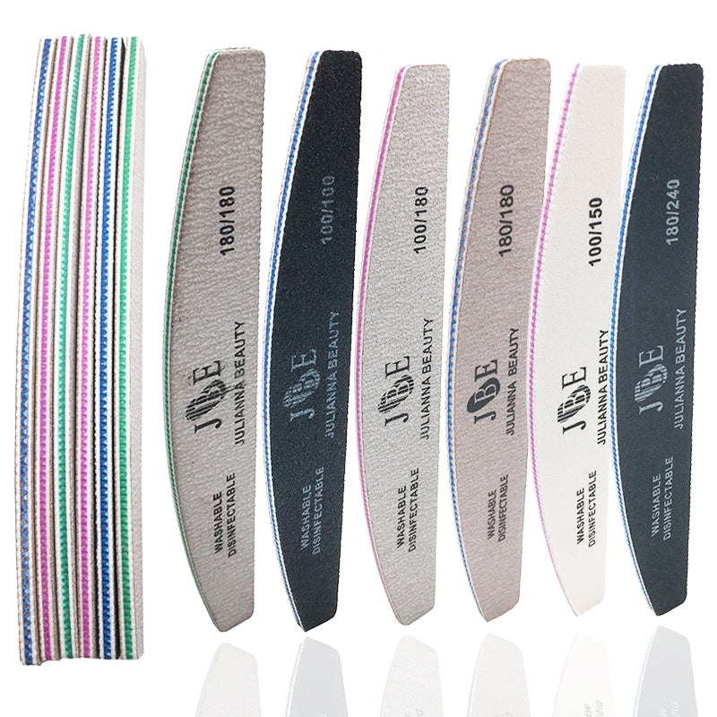 Grit Gel Nail File Set for Nail Art & Manicure - 10 Pcs