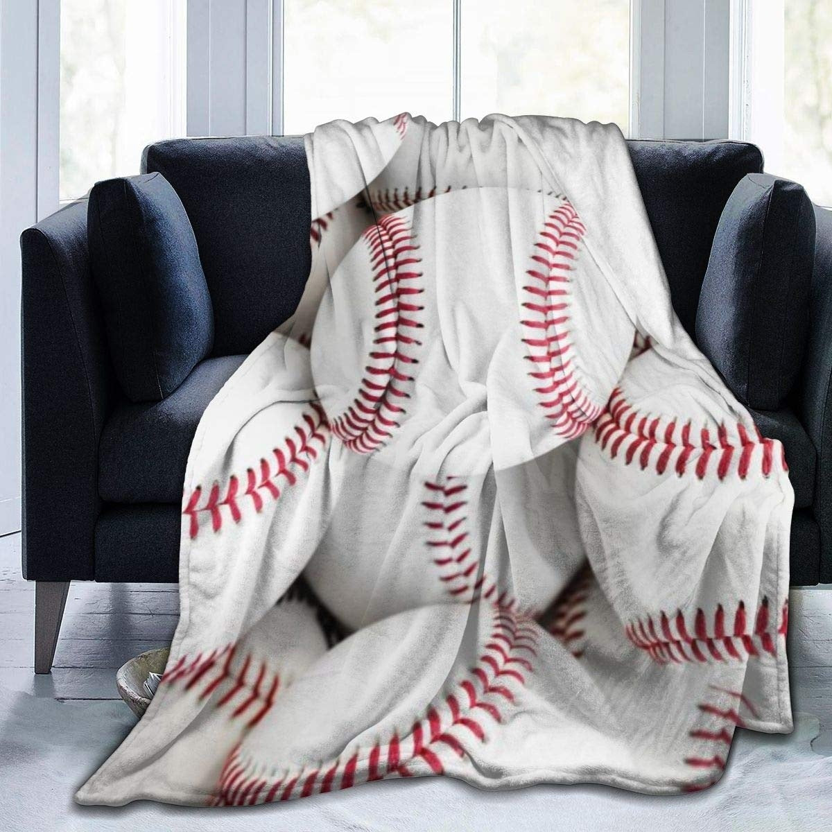 Double-Sided Flannel Sofa Blanket - Warm Modern Home Textiles