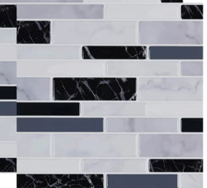 Marble Pattern Tile Stickers for Kitchen & Bathroom Wall Decoration - 10cm 10 Pieces
