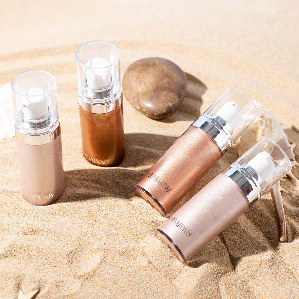Liquid Highlighter Makeup Face Body Glow Brightener Glitter Bronzer - All Styles