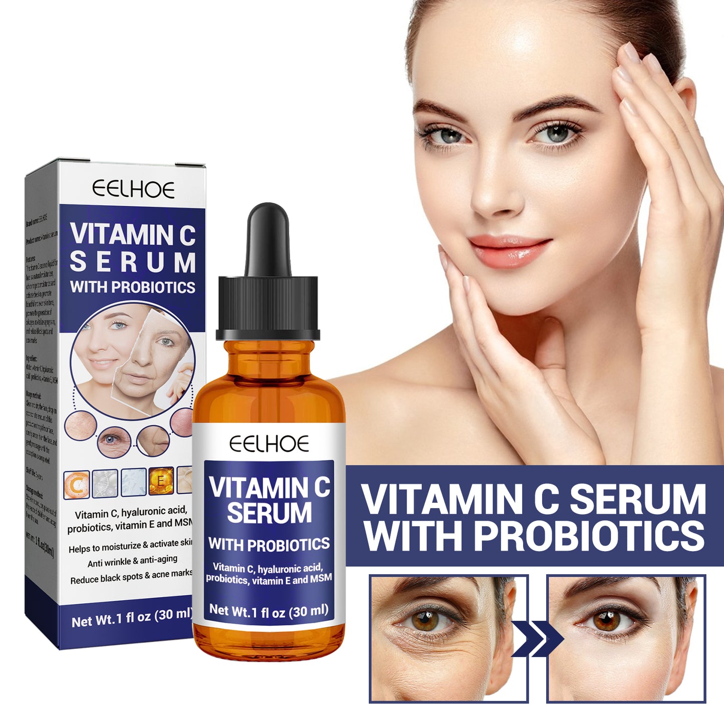 Vitamin C Facial Essence - Anti-Aging Serum for Dark Spots and Fine Lines