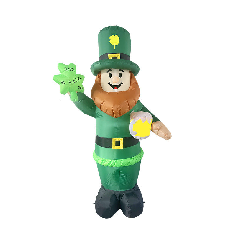 Inflatable Party Decoration with Luminous Elderly Figure for Carnival and Festive Events