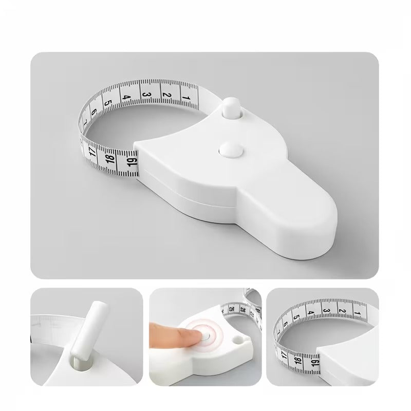 3D Body Measurement Ruler - Portable Soft Faux Leather with Lock