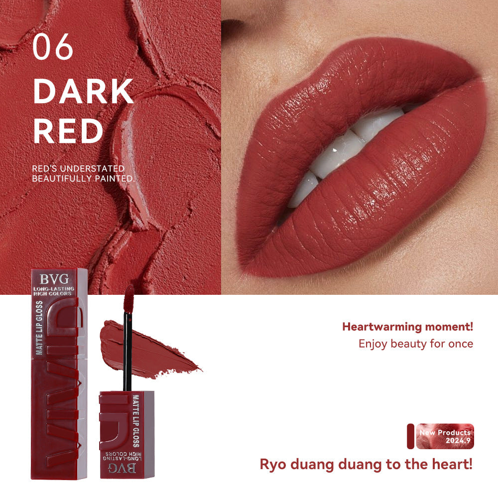 Matte Lip Lacquer Set - Non-Fading Moisturizing Lip Gloss Collection