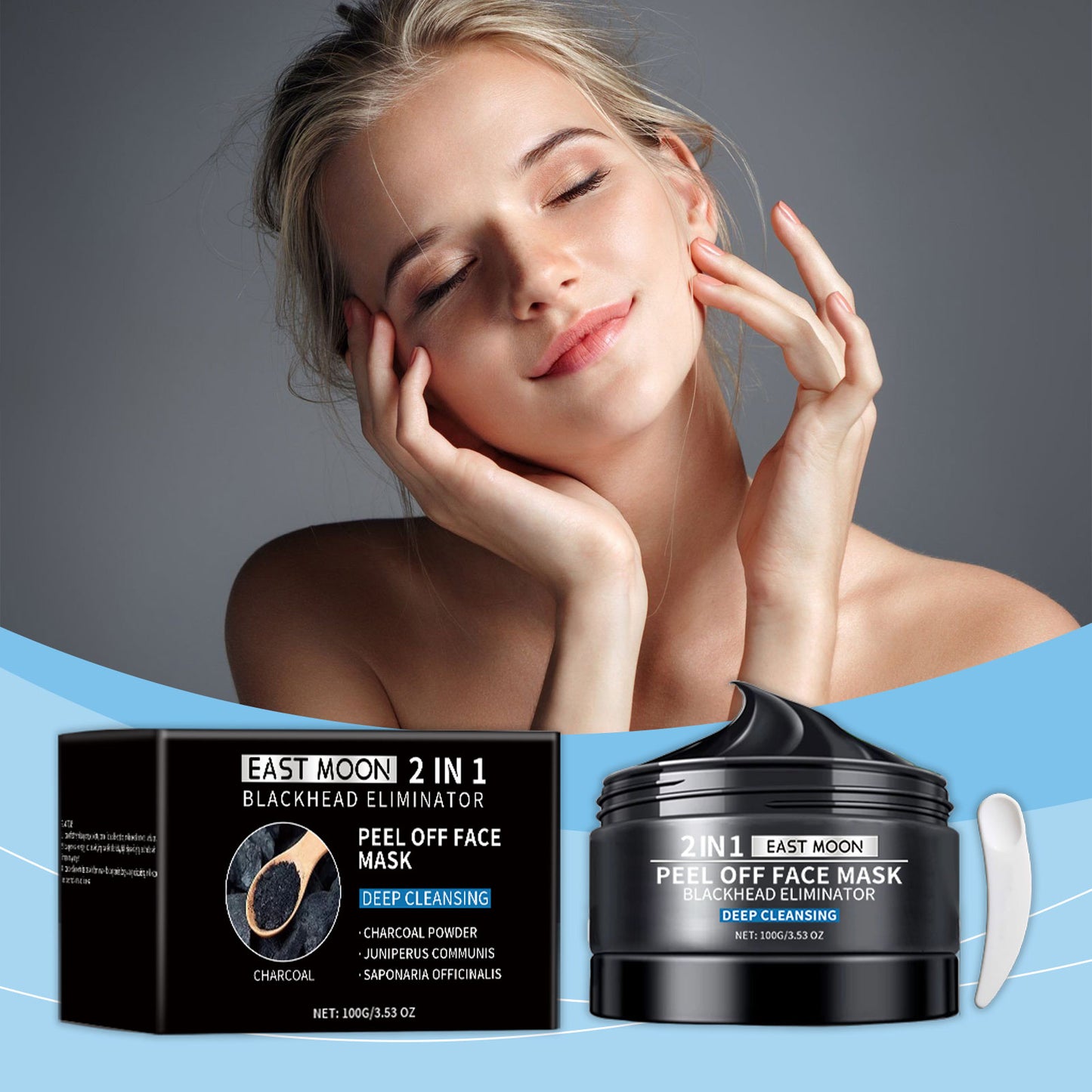 Bamboo Charcoal Deep Cleansing Facial Mask - Pore Refining & Brightening Mud