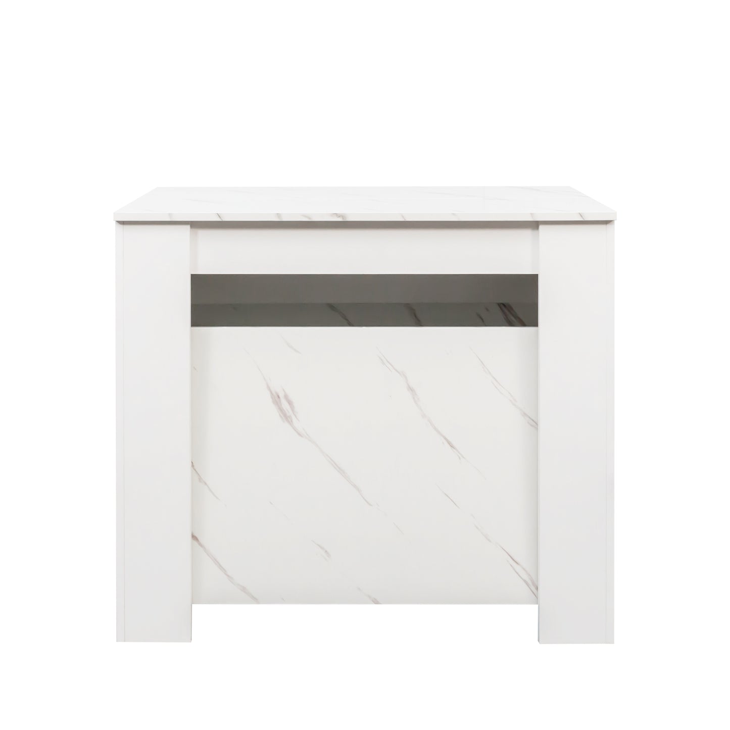 Extendable Console Table - White Line, Multifunctional Design