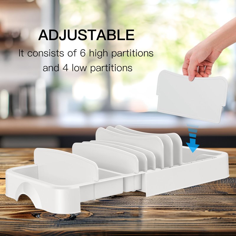 Food Container Lids Storage Organizer Box - Multiple Sizes