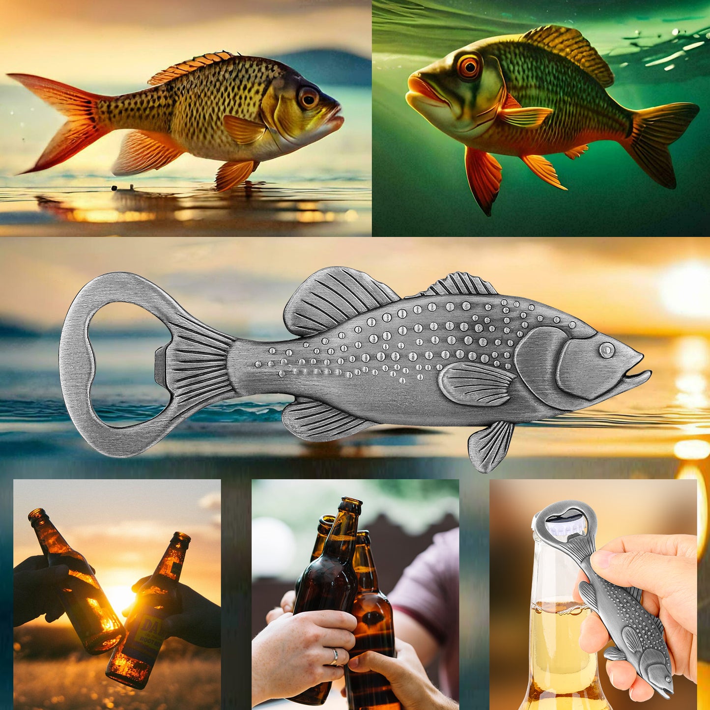 Creative Sea Bass Bottle Opener - Unique Bar Tool for Enthusiasts